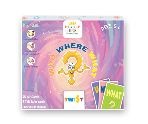 Who What Where | Brainstorming Card Game(Ages 5+ Years)